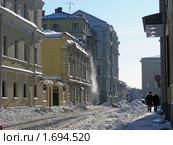 Крестовоздвиженский переулок. Район Арбат. Город Москва (2010 год). Стоковое фото, фотограф lana1501 / Фотобанк Лори