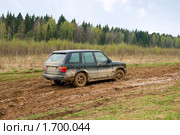 Джип внедорожник на весенних российских дорогах. Стоковое фото, фотограф Ирина Кожемякина / Фотобанк Лори