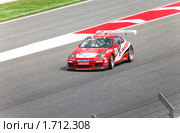 Stefan Rosina гонщик команды Lechner Racing во время заезда гоночной серии Porsche Mobil 1 Supercup на автодроме "Catalunya Montmello" 9 мая, 2010 Барселона. Rosina финишировал на 8 месте. Редакционное фото, фотограф Куликов Константин / Фотобанк Лори