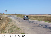 Забайкальский край, автодорога А-166 Чита-Забайкальск(Манчжурия). Примыкание автодороги  на п. Орловский. (2010 год). Редакционное фото, фотограф Валерий Лаврушин / Фотобанк Лори