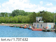 Прокат лодок и катамаранов на озере. Караганда, Казахстан (2010 год). Стоковое фото, фотограф Вера Тропынина / Фотобанк Лори