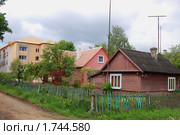 Дома на деревенской улице (2009 год). Стоковое фото, фотограф Анна Мартынова / Фотобанк Лори