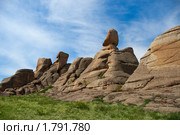 Каменная гряда. Горный пейзаж. Казахстан. (2010 год). Стоковое фото, фотограф Юлия Врублевская / Фотобанк Лори