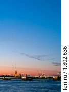 Петропавловская крепость в период белых ночей (2010 год). Редакционное фото, фотограф Кекяляйнен Андрей / Фотобанк Лори