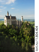 Вид на замок Нойшванштайн, Бавария, Германия (2008 год). Редакционное фото, фотограф Николай Винокуров / Фотобанк Лори