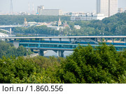 Лужнецкий метромост. Москва (2010 год). Стоковое фото, фотограф E. O. / Фотобанк Лори