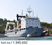 Корабли ВМФ России. Вспомогательное военное судно КИЛ-158 (2010 год). Редакционное фото, фотограф Наталья Крупская / Фотобанк Лори