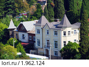 Старинные особняки начала XX века. Улица Театральная, Сочи (2010 год). Стоковое фото, фотограф Анна Мартынова / Фотобанк Лори