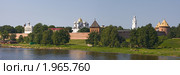 Великий Новгород. Древний кремль -  панорама (2010 год). Стоковое фото, фотограф Андрей Ижаковский / Фотобанк Лори