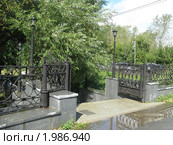 Вход в парк, город Берёзовский. Урал (2010 год). Стоковое фото, фотограф Людмила Банникова / Фотобанк Лори