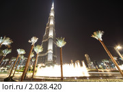 Башня Бурж Халифа (Burj Dubai). Дубай (2010 год). Редакционное фото, фотограф Losevsky Pavel / Фотобанк Лори