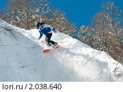 Сноубордист, фрирайд. Стоковое фото, фотограф Игорь Р / Фотобанк Лори
