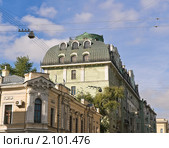 Фрагмент дома Арафелова и доходного дома В.Баскакова (2010 год). Стоковое фото, фотограф Алёшина Оксана / Фотобанк Лори