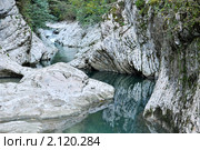 Навалишинский каньон, меловые известняки (2008 год). Редакционное фото, фотограф Анна Мартынова / Фотобанк Лори