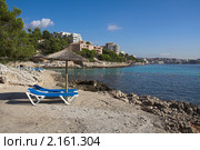 Пляж Кала Контеса (Playa Cala Contesa). Курорт Иллетес (Illetes). Пальма-де-Майорка (Испания). (2010 год). Стоковое фото, фотограф Вадим Хомяков / Фотобанк Лори