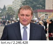 Анатолий Николаевич Пахомов, мэр города-курорта Сочи (2010 год). Редакционное фото, фотограф Константин Бредников / Фотобанк Лори