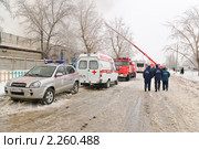 Техника МЧС на Чермянской улице. Москва (2010 год). Редакционное фото, фотограф Алёшина Оксана / Фотобанк Лори