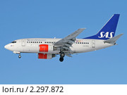 Boeing 737 авиакомпании SAS (2010 год). Редакционное фото, фотограф Александр Тарасенков / Фотобанк Лори