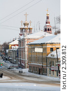 Строгановская церковь на Рождественской улице в Нижнем Новгороде (2011 год). Редакционное фото, фотограф Igor Lijashkov / Фотобанк Лори