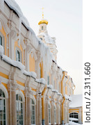 Санкт-Петербург. Александро-Невская Лавра. Стены Митрополичного корпуса (2011 год). Стоковое фото, фотограф Зобков Юрий / Фотобанк Лори