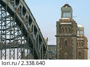 Мост Петра Великого (Большеохтинский) (2011 год). Стоковое фото, фотограф Александр Тарасенков / Фотобанк Лори