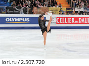 Чемпионат мира по фигурному катанию 2011. Выступление в одиночном женском состязании - Мики Андо (золотой призер) Редакционное фото, фотограф Игорь Долгов / Фотобанк Лори