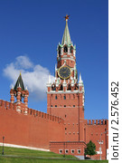 Спасская башня Московского Кремля (2011 год). Стоковое фото, фотограф Валерия Попова / Фотобанк Лори