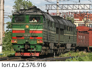 Грузовой магистральный тепловоз 2ТЭ116 (2011 год). Редакционное фото, фотограф Александр Тарасенков / Фотобанк Лори