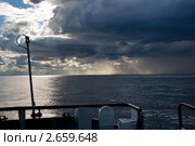 Грозовой фронт над Белым морем. Стоковое фото, фотограф Родион Власов / Фотобанк Лори