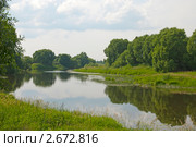 Поселок Холуй. Река Теза. Стоковое фото, фотограф Румянцева Наталия / Фотобанк Лори