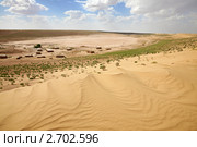Аул среди песков Кара-кум (2009 год). Стоковое фото, фотограф Наталья Громова / Фотобанк Лори