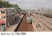 Железнодорожная платформа Бескудниково (2011 год). Редакционное фото, фотограф Алёшина Оксана / Фотобанк Лори