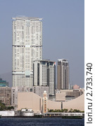 Небоскребы в Коулуне на берегу залива Виктория, Гонконг (Kowloon, Hong Kong, Central) (2010 год). Стоковое фото, фотограф Vladislav Osipov / Фотобанк Лори