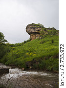 Скала Броненосец, Кисловодск, Ставропольский край. Стоковое фото, фотограф Борис Сунцов / Фотобанк Лори