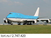 Пассажирский лайнер B-747. Стоковое фото, фотограф Александр Тарасенков / Фотобанк Лори