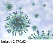 Вирус A-H1N1. Стоковая иллюстрация, иллюстратор Кирилл Путченко / Фотобанк Лори