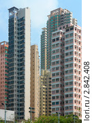 Небоскребы в Гонконге (Hong Kong, Wan Chai) (2008 год). Стоковое фото, фотограф Vladislav Osipov / Фотобанк Лори