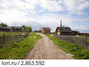 Старинное поморское село Ковда. Стоковое фото, фотограф Александр Новиков / Фотобанк Лори