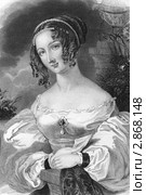 Английская аристократка XIX века. Гравюра 1800 года. Стоковая иллюстрация, иллюстратор Georgios Kollidas / Фотобанк Лори