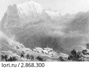 Швейцарские Альпы. Стоковая иллюстрация, иллюстратор Georgios Kollidas / Фотобанк Лори