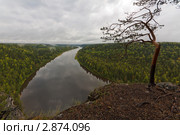 Вид на Акчимский плес. Стоковое фото, фотограф Павел Спирин / Фотобанк Лори