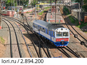 Служебная автомотриса АЧ-2-114 (рельсовый автобус) руководства МЖД (2010 год). Редакционное фото, фотограф Алёшина Оксана / Фотобанк Лори