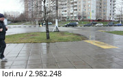 Москва, Северное Бутово. Вид на улицу (2011 год). Редакционное видео, видеограф Ярослав Каминский / Фотобанк Лори