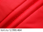 Изделие, обтянутое красной тканью. Текстура. Стоковое фото, фотограф Татьяна Гришина / Фотобанк Лори