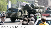 Парад Победы 9 мая в Москве. Новый Арбат. Тактические ракеты (2010 год). Редакционное фото, фотограф Ярослав Каминский / Фотобанк Лори