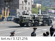 Парад Победы 9 мая в Москве. Новый Арбат. Тактические ракеты (2010 год). Редакционное фото, фотограф Ярослав Каминский / Фотобанк Лори