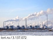 ОАО "Толяттиазот" солнечным, зимним днем (2011 год). Редакционное фото, фотограф Светлана Полушкина / Фотобанк Лори
