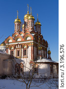 Церковь Николы на Берсеневке. 1657 г. Москва (2012 год). Стоковое фото, фотограф Аркадий Захаров / Фотобанк Лори