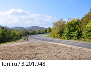 Спуск в Джубгу, федеральная трасса М4. Стоковое фото, фотограф Анна Мартынова / Фотобанк Лори