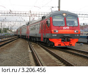 Электропоезд ЭД4М-0379, Москва (2011 год). Редакционное фото, фотограф Юрий Акимов / Фотобанк Лори